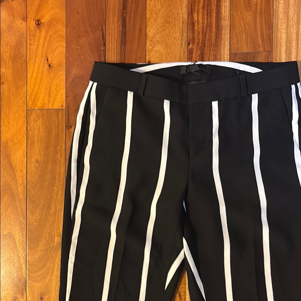 Black and White Striped women’s Pants